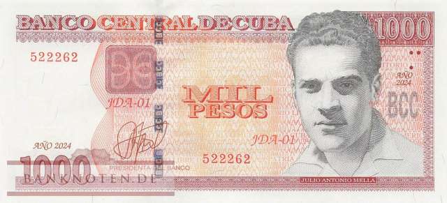 Cuba - 1.000  Pesos (#132d_UNC)