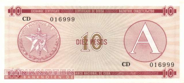 Cuba - 10  Pesos (#FX04_AU)