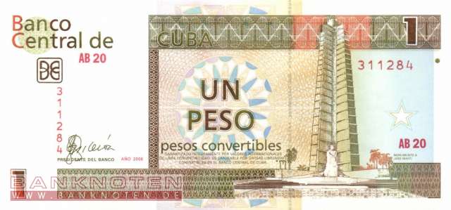 Cuba - 1  Peso Convertible (#FX46-06_UNC)