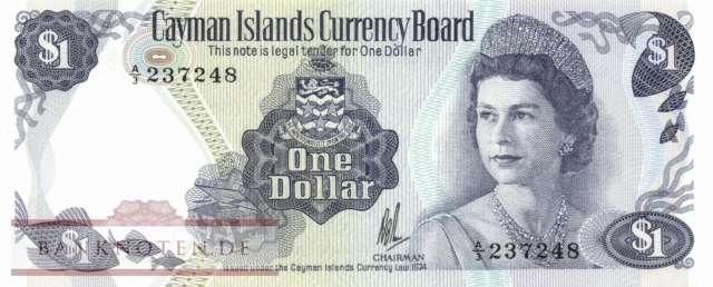 Cayman Islands - 1  Dollar (#005a_UNC)