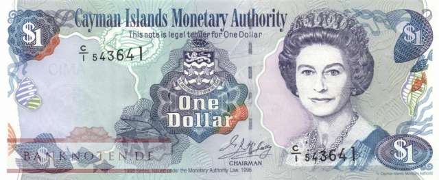 Cayman Islands - 1  Dollar (#021a_UNC)