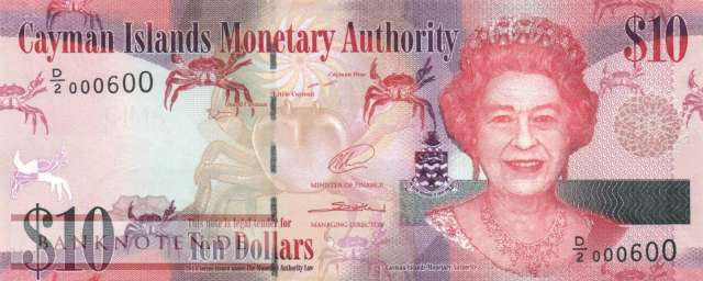 Cayman Islands - 10  Dollars (#040b_UNC)