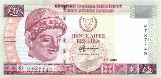 Zypern - 5  Pounds (#061b_UNC)