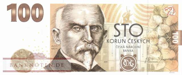 Tschechische Republik - 100  Korun - Gedenkbanknote (#029_UNC)