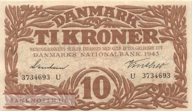 Dänemark - 10  Kroner (#031o-1_AU)
