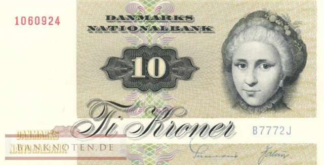 Dänemark - 10  Kroner (#048g-U3_UNC)