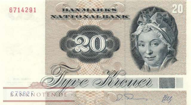 Denmark - 20  Kroner (#049h-2_UNC)