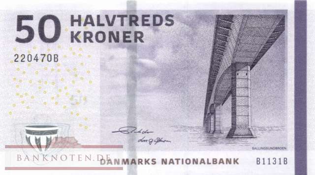 Dänemark - 50  Kroner (#065f-U4_UNC)