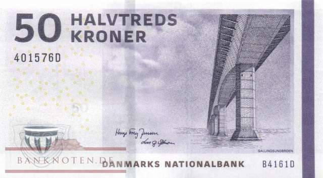 Denmark - 50  Kroner (#065h-3_UNC)