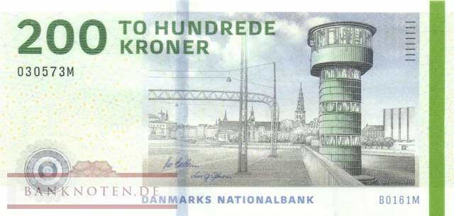 Dänemark - 200  Kroner (#067f-U2_UNC)