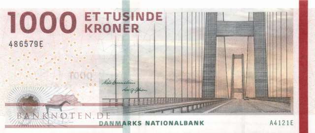 Denmark - 1.000  Kroner (#069b-U1_UNC)