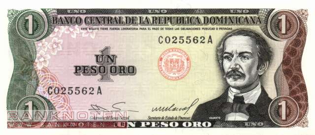 Dominikanische Republik - 1  Peso Oro (#126a-U2_UNC)