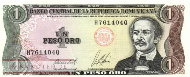 Dominican Republic - 1  Peso Oro (#126b-U1_UNC)