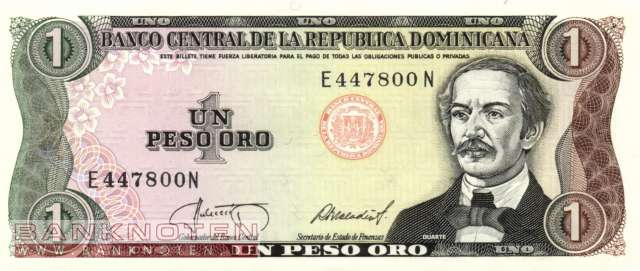 Dominikanische Republik - 1  Peso Oro (#126b-U2_UNC)