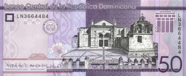 Dominican Republic - 50  Pesos Dominicanos (#189e_UNC)