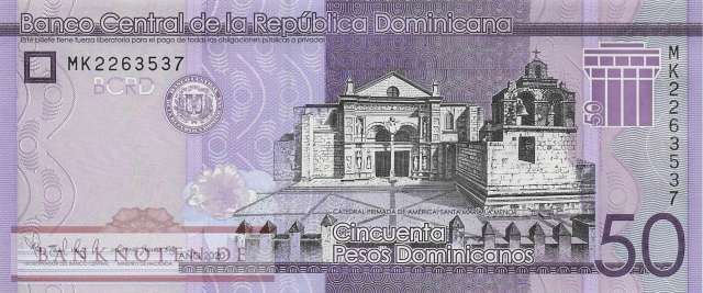 Dominican Republic - 50  Pesos Dominicanos (#189f_UNC)