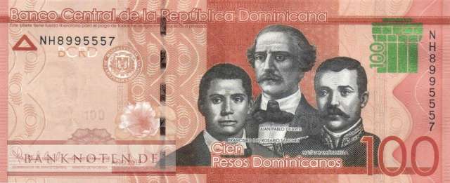 Dominican Republic - 100  Pesos Dominicanos (#190e_UNC)