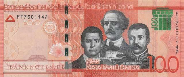 Dominican Republic - 100  Pesos Dominicanos (#190i_UNC)