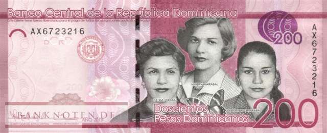 Dominican Republic - 200  Pesos Dominicanos (#191b_UNC)