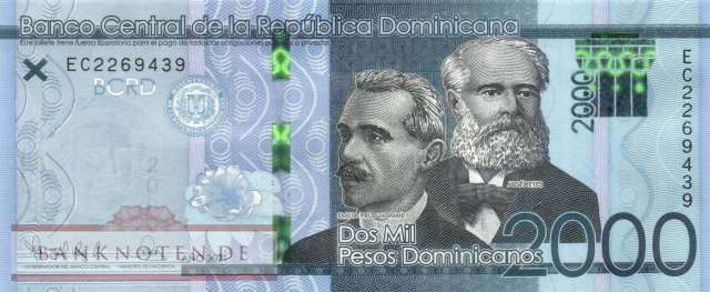 Dominikanische Republik - 2.000  Pesos Dominicanos (#194e_UNC)