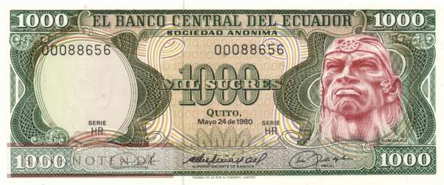Ecuador - 1.000  Sucres (#120b-HR_UNC)