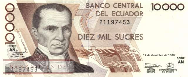 Ecuador - 10.000  Sucres (#127e-AN_UNC)