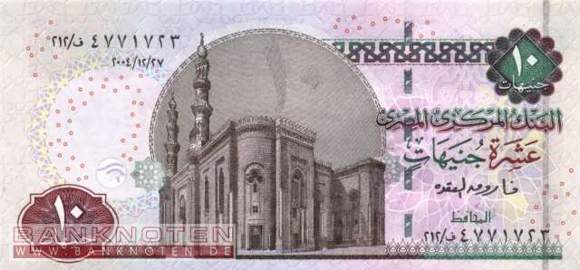 Ägypten - 10  Pounds (#064-04_UNC)