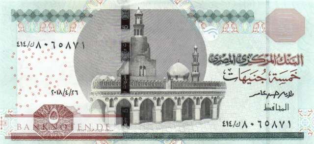 Ägypten - 5  Pounds (#072-18_UNC)