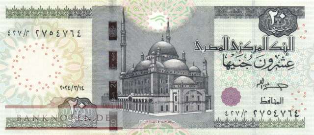 Egypt - 20  Pounds (#074-24_UNC)