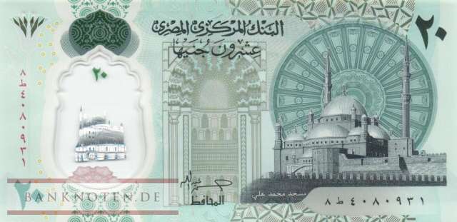 Egypt - 20  Pounds (#082_UNC)