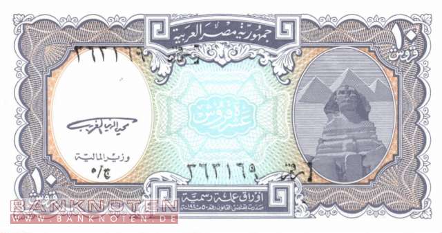 Egypt - 10  Piastres (#189a_UNC)