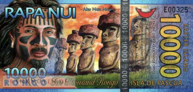 Easter Island - 10.000  Rongo (#A6_UNC)