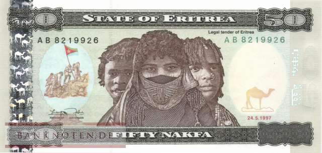 Eritrea - 50  Nakfa (#005_UNC)