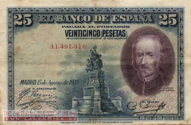 Spanien - 25  Pesetas (#074a_F)