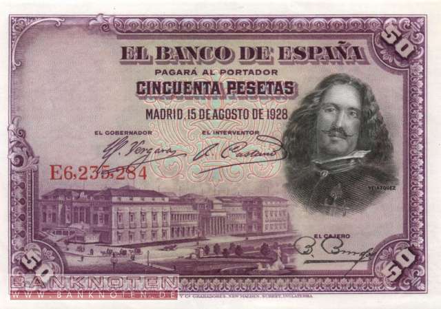 Spanien - 50 Pesetas (#075b_UNC)