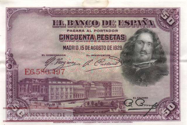 Spanien - 50 Pesetas (#075b_XF)