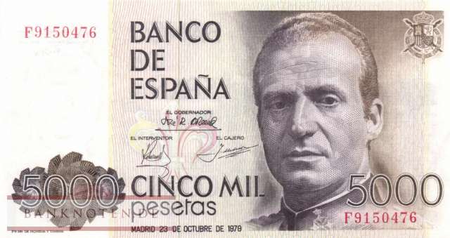 Spanien - 5.000  Pesetas (#160_UNC)