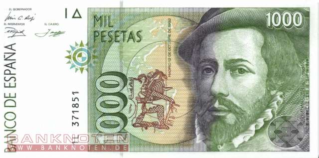 Spanien - 1.000  Pesetas (#163_UNC)