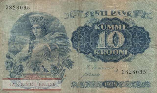 Estland - 10  Krooni (#063a_F)