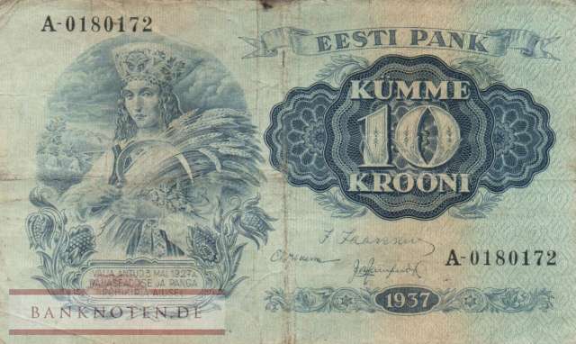 Estland - 10  Krooni (#067a_F)