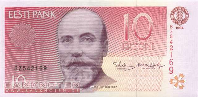 Estonia - 10  Krooni (#077a_UNC)