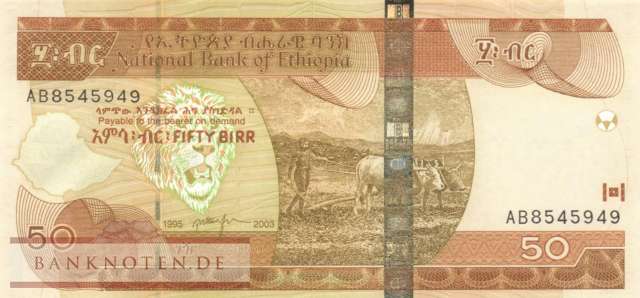 Äthiopien - 50  Birr (#051a_UNC)