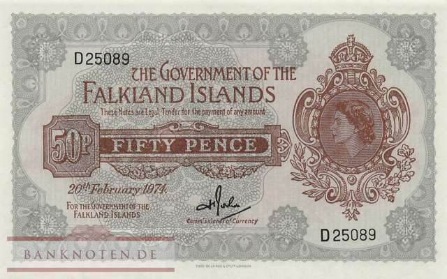 Falkland Inseln - 50  Pence (#010b_UNC)