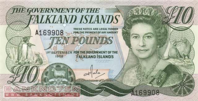 Falkland Inseln - 10 Pounds (#014a_UNC)