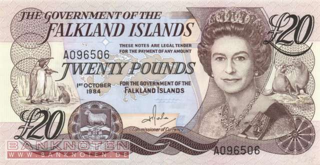 Falkland Islands - 20  Pounds (#015a_UNC)