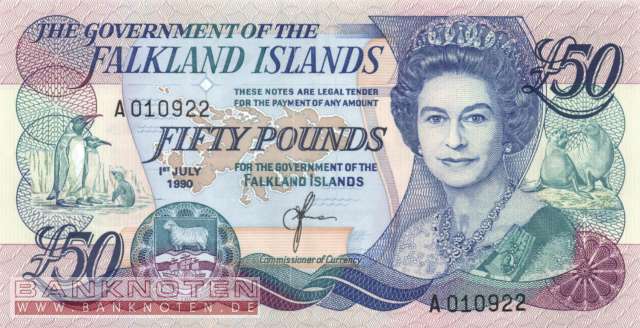 Falkland Islands - 50  Pounds (#016a_UNC)