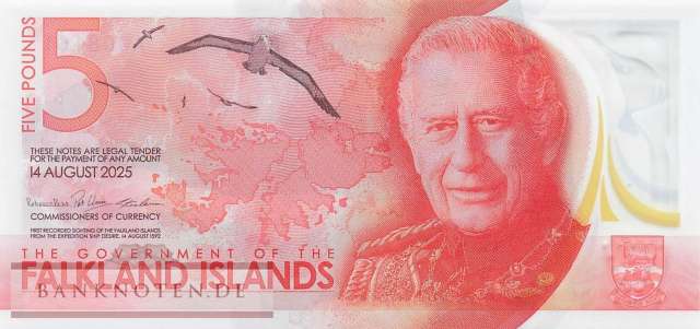 Falkland Islands - 5  Pounds (#020_UNC)