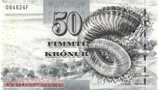 Faroe Islands - 50  Krónur (#024_UNC)