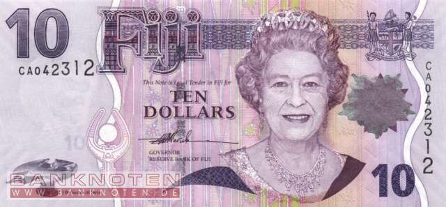 Fiji - 10  Dollars (#111a_UNC)