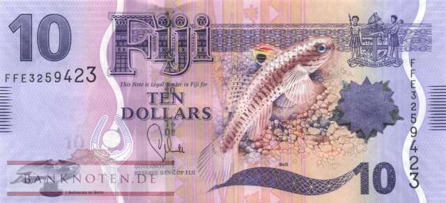 Fiji - 10  Dollars (#116_UNC)